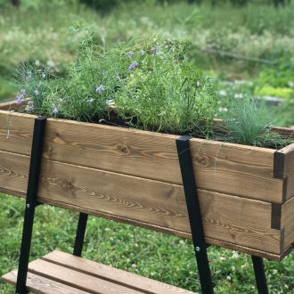 ЭкоДеко - грядки, кашпо и декор для дачи из лиственницы и металла.