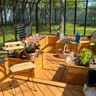 Грядки в теплицу и паркет / Раменский район // Июнь 2023 (обновление - май 2024)