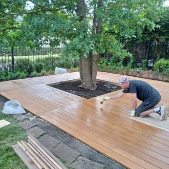 Открытая терраса из лиственницы / Мэдисон Парк // Июнь 2025