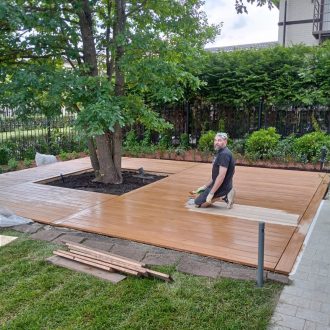 Открытая терраса из лиственницы / Мэдисон Парк // Июнь 2025