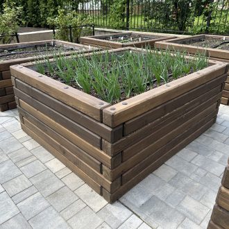 Грядки из бруса лиственницы / Чеховский район // Июнь 2025