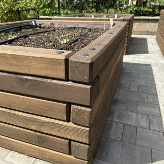 Грядки из бруса лиственницы / Чеховский район // Июнь 2025