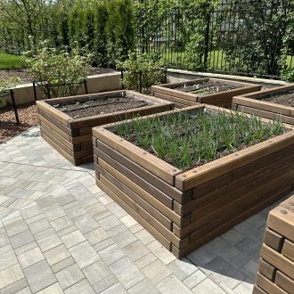 Грядки из бруса лиственницы / Чеховский район // Июнь 2025