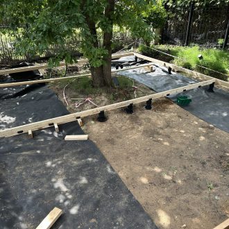 Открытая терраса из лиственницы / Мэдисон Парк // Июнь 2025