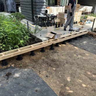 Открытая терраса из лиственницы / Мэдисон Парк // Июнь 2025