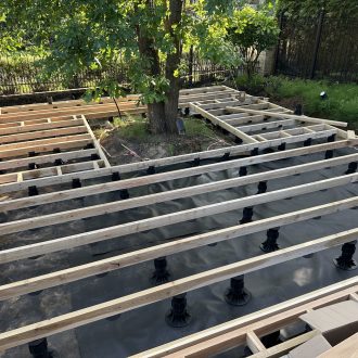 Открытая терраса из лиственницы / Мэдисон Парк // Июнь 2025