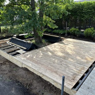 Открытая терраса из лиственницы / Мэдисон Парк // Июнь 2025