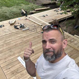 Открытая терраса из лиственницы / Мэдисон Парк // Июнь 2025