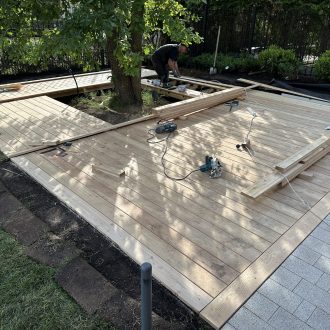 Открытая терраса из лиственницы / Мэдисон Парк // Июнь 2025