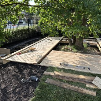 Открытая терраса из лиственницы / Мэдисон Парк // Июнь 2025