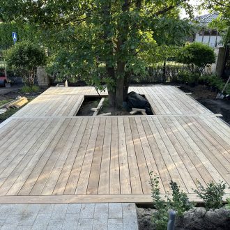 Открытая терраса из лиственницы / Мэдисон Парк // Июнь 2025