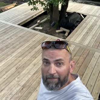 Открытая терраса из лиственницы / Мэдисон Парк // Июнь 2025