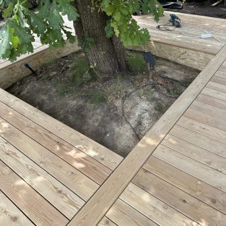 Открытая терраса из лиственницы / Мэдисон Парк // Июнь 2025