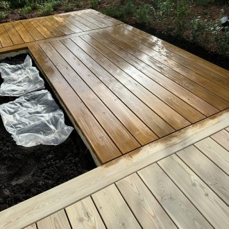 Открытая терраса из лиственницы / Мэдисон Парк // Июнь 2025