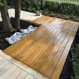Открытая терраса из лиственницы / Мэдисон Парк // Июнь 2025