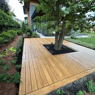 Открытая терраса из лиственницы / Мэдисон Парк // Июнь 2025