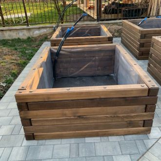 Грядки из бруса лиственницы / Чеховский район // Июнь 2025